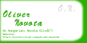 oliver novota business card